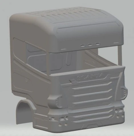 scania r 420 printable body truck 3D Print Model .c4d .max .obj .3ds .fbx .stl .blend