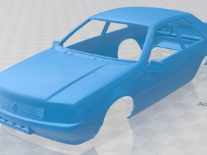 renault fuego printable body car 3Dプリントモデル