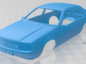 Renault Fuego Karosserie zum Ausdrucken 3D Druckmodell