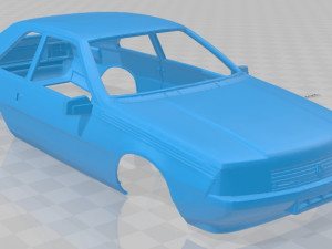 renault fuego printable body car 3D 프린트 모델
