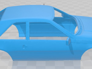 renault fuego printable body car 3D 프린트 모델