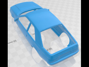 renault fuego printable body car 3D 프린트 모델