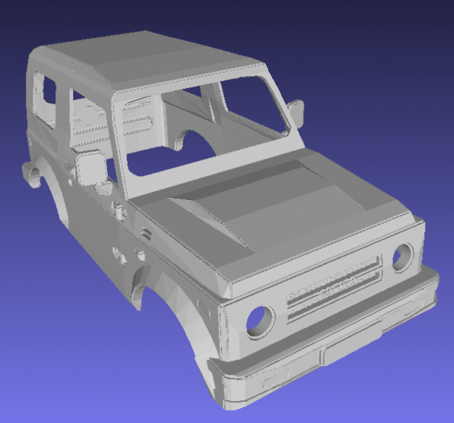 suzuki samurai sj-410 printable body car 3D प्रिंट मॉडल .c4d .max .obj .3ds .fbx .stl .blend 