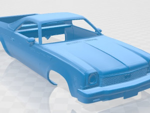 chevrolet el camino 1973 printable body car 3D Print Model