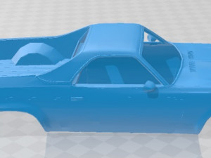 chevrolet el camino 1973 printable body car 3D Print Model