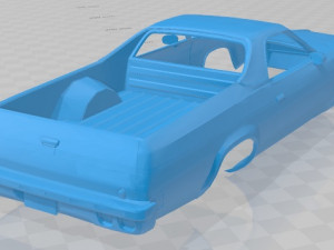 chevrolet el camino 1973 printable body car 3D Print Model