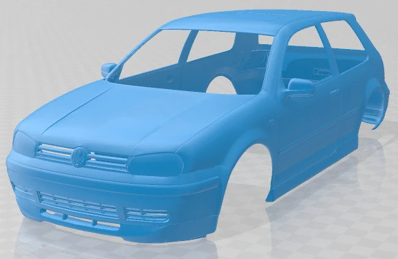Volkswagen Golf IV GTI Printable Body Car 3D Print Model .c4d .max .obj .3ds .fbx .stl .blend