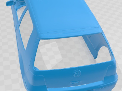 Volkswagen Golf IV GTI Printable Body Car 3D Print Model