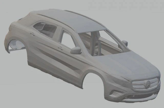 mercedes benz gla 2016 printable body car 3D Print Model .c4d .max .obj .3ds .fbx .stl .blend 