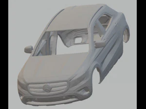 mercedes benz gla 2016 printable body car 3D Print Model
