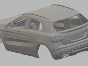 mercedes benz gla 2016 printable body car 3D 打印模型