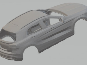 mercedes benz gla 2016 printable body car 3D 打印模型