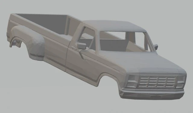 f350 printable body truck 3D Print Model .c4d .max .obj .3ds .fbx .stl .blend 