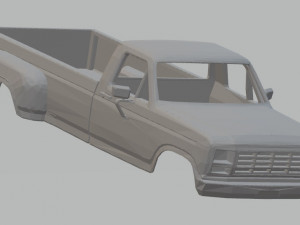 f350 printable body truck 3D प्रिंट मॉडल