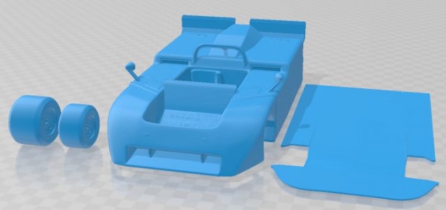 Chaparral 2J Printable Car 3D Druckmodell .c4d .max .obj .3ds .fbx .stl .blend 