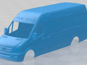 mercedes benz sprinter 2014 printable body van 3D Print Model