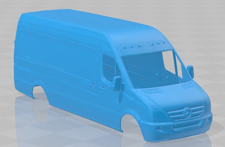 mercedes benz sprinter 2014 printable body van 3D Print in 3DExport