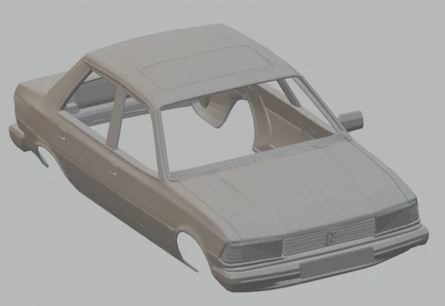 peugeot 305 printable body car 3D Print Model .c4d .max .obj .3ds .fbx .stl .blend 