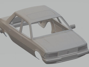 peugeot 305 printable body car 3D Print Model