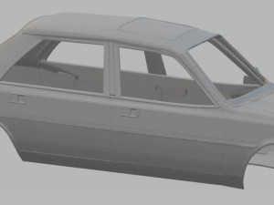 peugeot 305 printable body car Model Cetak 3D
