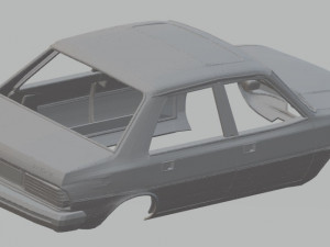 peugeot 305 printable body car Model Cetak 3D