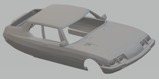 citroen sm printable body car 3D 打印模型 .c4d .max .obj .3ds .fbx .stl .blend 
