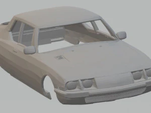 citroen sm yazdırılabilir g&ouml;vdeli araba 3D Baskı Modeli