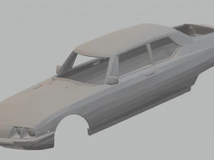 citroen sm yazdırılabilir g&ouml;vdeli araba 3D Baskı Modeli