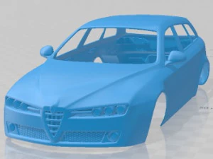 Alfa Romeo 159 Sportwagon 2011 Printable Body Car 3D Print Model