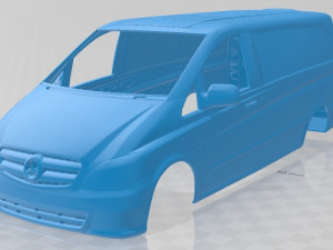 mercedes benz vito w639 2011 printable body van Modelo de impresión 3D
