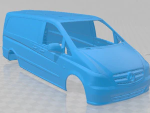 mercedes benz vito w639 2011 printable body van 3D Print Model