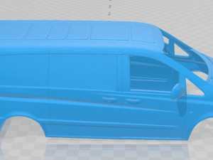 mercedes benz vito w639 2011 printable body van Modelo de impresión 3D