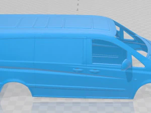 mercedes benz vito w639 2011 printable body van 3D Print Model