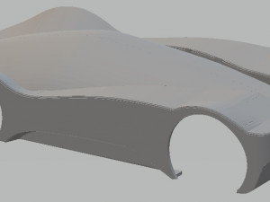 maserati birdcage printable body car 3D Baskı Modeli