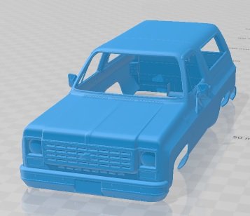 Chevrolet Blazer K5 1976 Printable Body Car 3D प्रिंट मॉडल .c4d .max .obj .3ds .fbx .stl .blend 