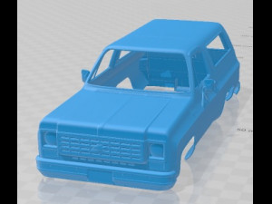 Chevrolet Blazer K5 1976 Printable Body Car 3D Print Model