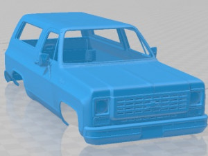 Chevrolet Blazer K5 1976 Printable Body Car 3D प्रिंट मॉडल
