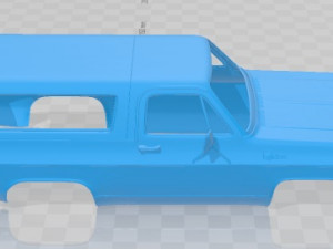 Chevrolet Blazer K5 1976 Printable Body Car 3D प्रिंट मॉडल