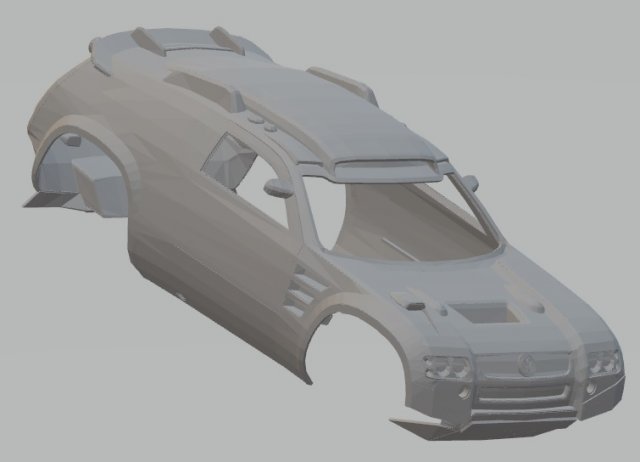 volkswagen tuareg dakar printable body car 3D Print Model .c4d .max .obj .3ds .fbx .stl .blend 