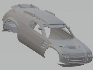 volkswagen tuareg dakar printable body car Modelo de impresión 3D