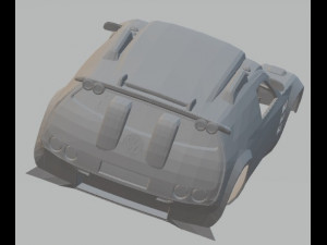 volkswagen tuareg dakar printable body car 3D Print Model