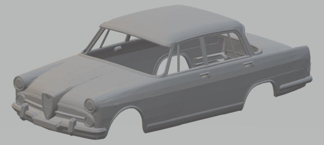 alfa romeo 2000 1957 printable body car 3D Принт Модель .c4d .max .obj .3ds .fbx .stl .blend