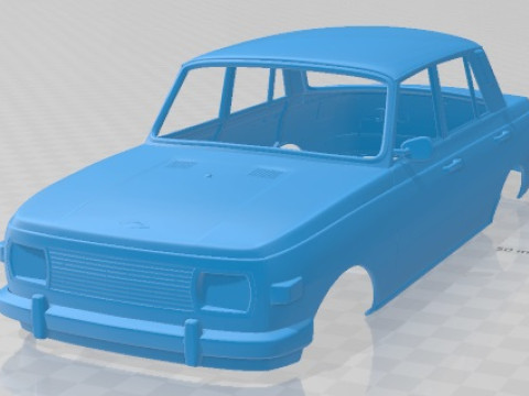 Wartburg 353 1991 Printable Body Car 3D Print Model