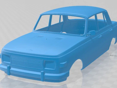 Carro com carroceria para impress&atilde;o Wartburg 353 1991 Modelo de Impressão 3D