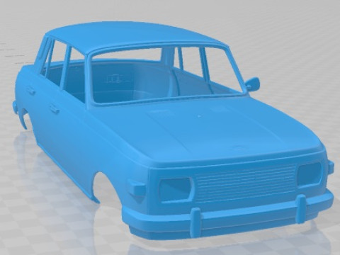 Wartburg 353 1991 Printable Body Car 3D Принт Модель