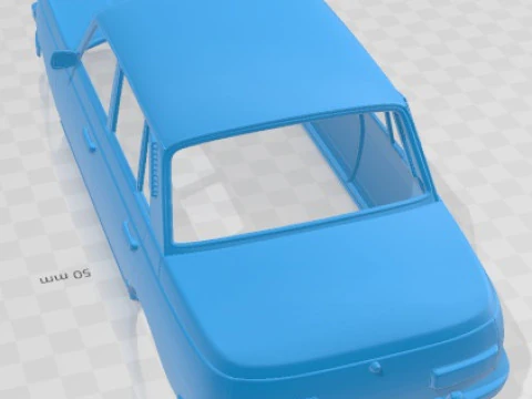 Wartburg 353 1991 Printable Body Car 3D Print Model