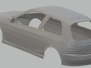 toyota starlet glanza carrocer&iacute;a imprimible coche Modelo de impresión 3D