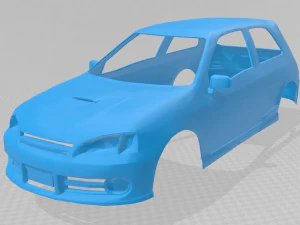 toyota starlet glanza carrocer&iacute;a imprimible coche Modelo de impresión 3D