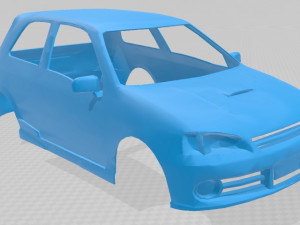 toyota starlet glanza printable body car 3Dプリントモデル