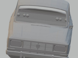 moskvich 1500 printable body car 3D Baskı Modeli
